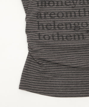 チョーカー付きボーダーロゴトップ