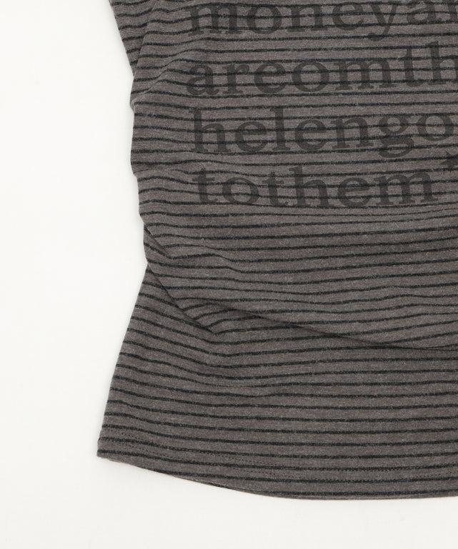 チョーカー付きボーダーロゴトップ