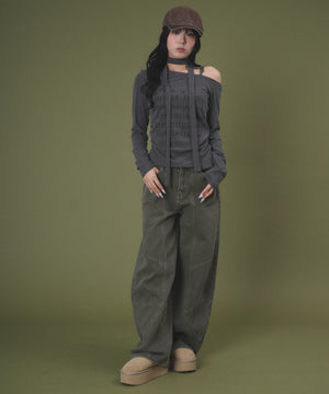 カーキ モデル：160cm S着用