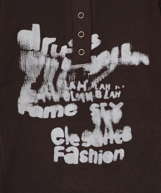 ヘンリーネックロゴトップ