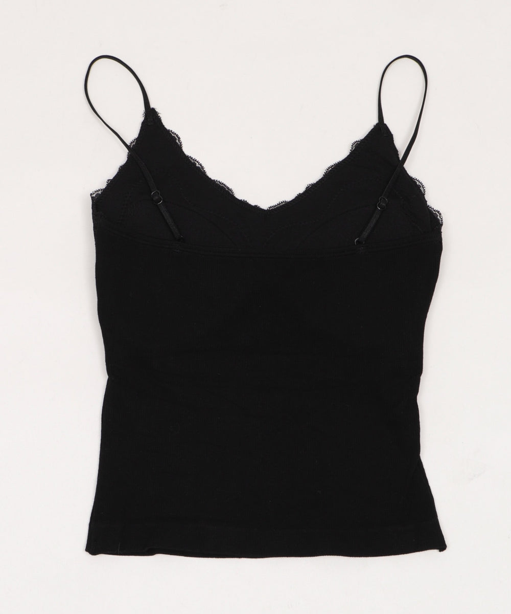 Vネックレースキャミソール