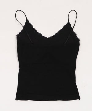 Vネックレースキャミソール