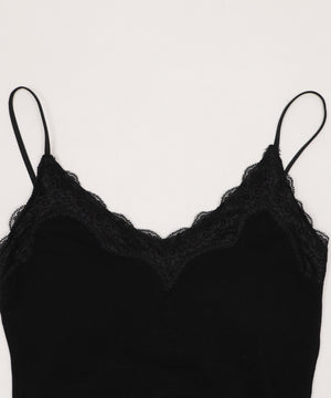 Vネックレースキャミソール