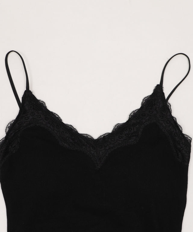 Vネックレースキャミソール