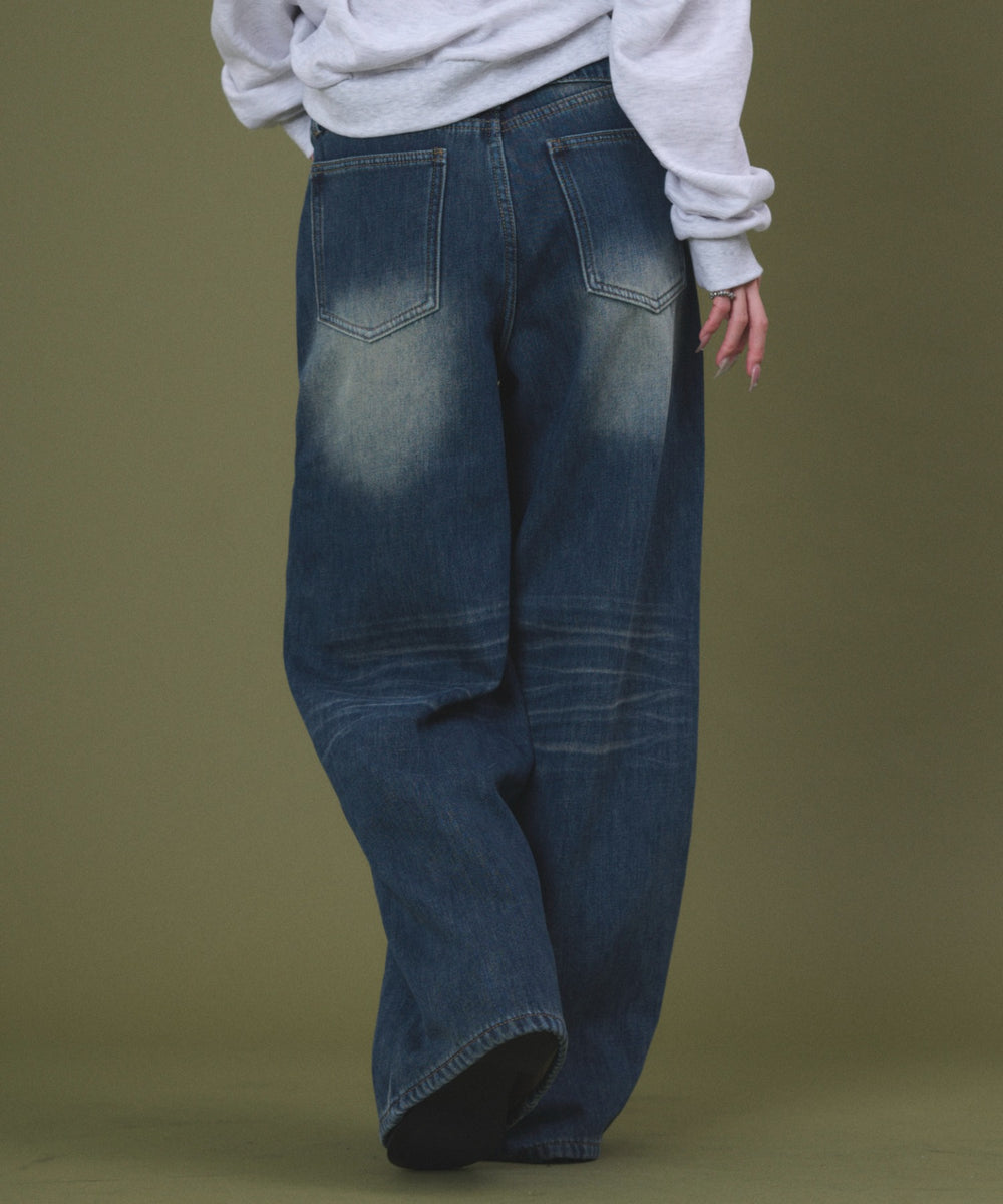 デニム中濃 モデル：163cm S着用