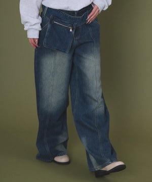 デニム中濃 モデル：163cm S着用