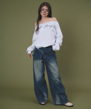 デニム中濃 モデル：163cm S着用