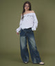デニム中濃 モデル：163cm S着用