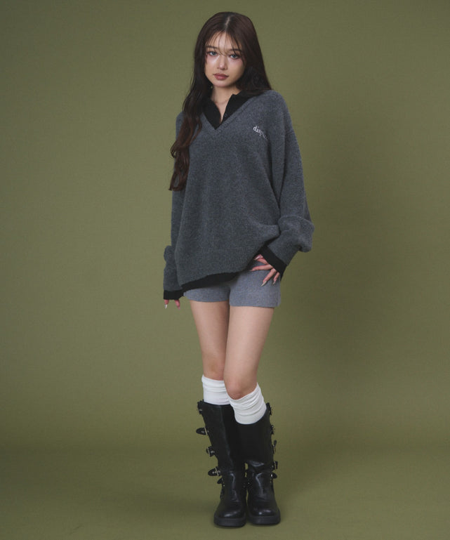 杢グレー モデル：163cm F着用