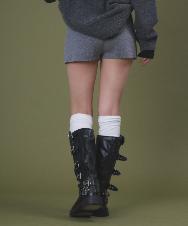 杢グレー モデル：163cm F着用