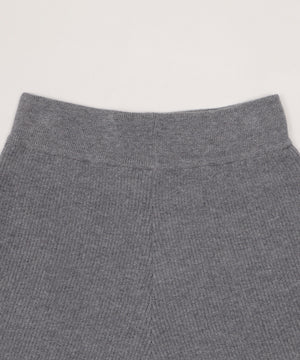 リブニットショートパンツ