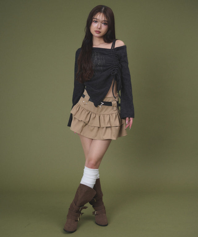 ベージュ モデル：163cm S着用