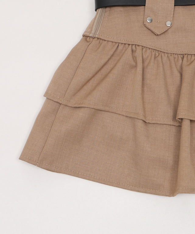 スターベルト付きティアードスカパン