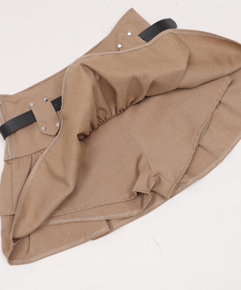 スターベルト付きティアードスカパン