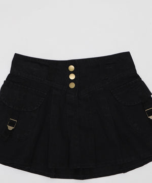 カーゴポケットプリーツスカパン