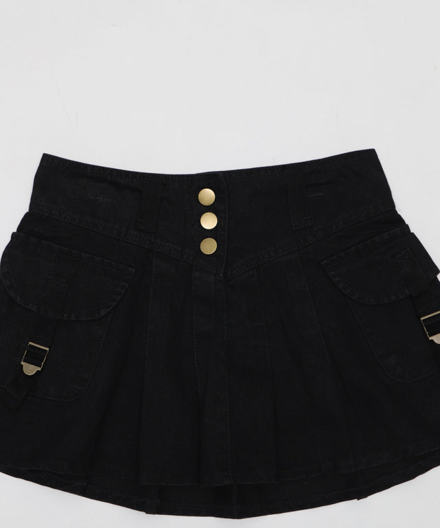 カーゴポケットプリーツスカパン