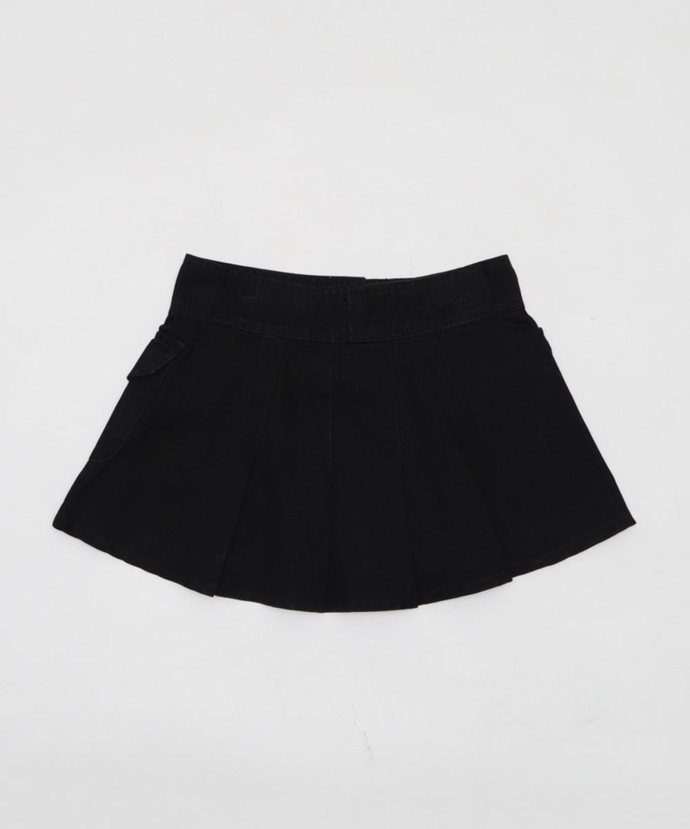 カーゴポケットプリーツスカパン