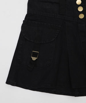 カーゴポケットプリーツスカパン