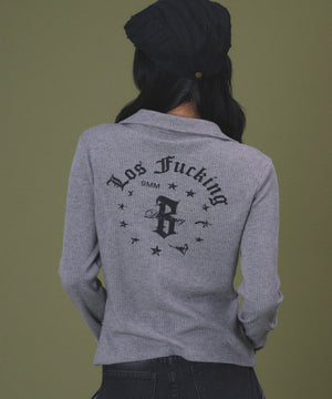 杢グレー モデル：160cm F着用