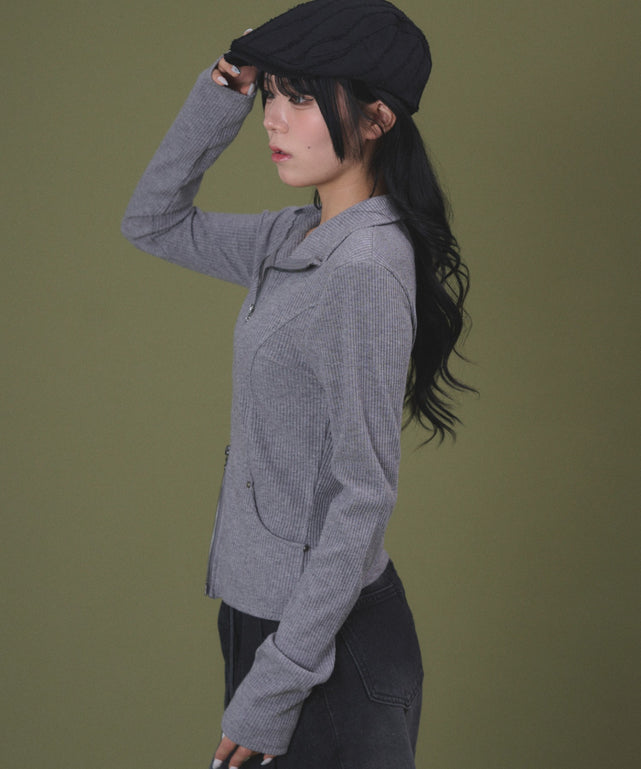 杢グレー モデル：160cm F着用