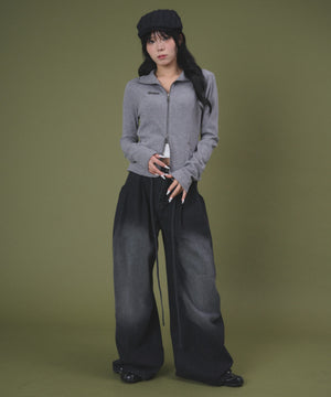 杢グレー モデル：160cm F着用