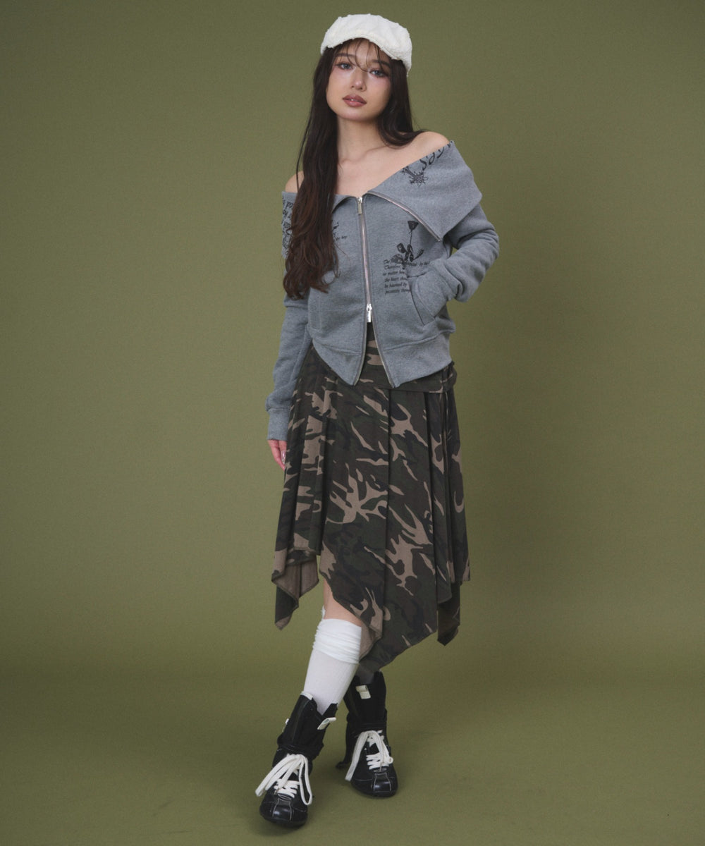 杢グレー モデル：163cm F着用