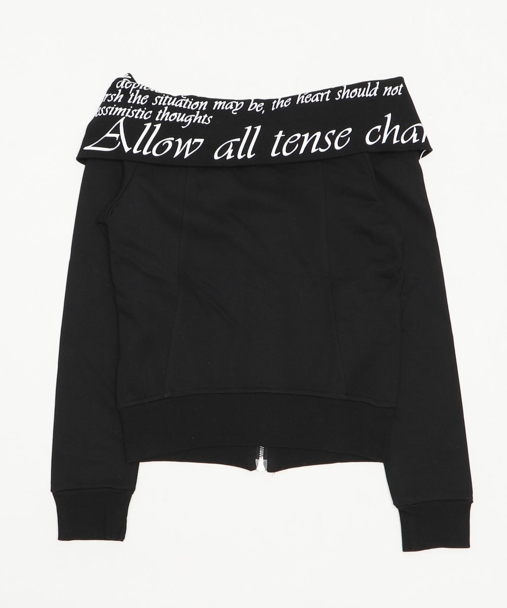 オフショルグラフィックスウェット