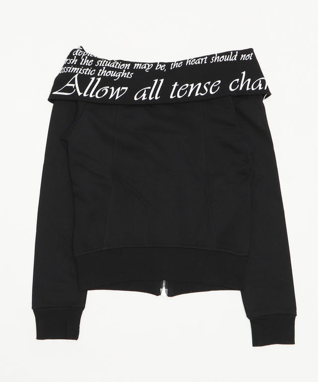 オフショルグラフィックスウェット