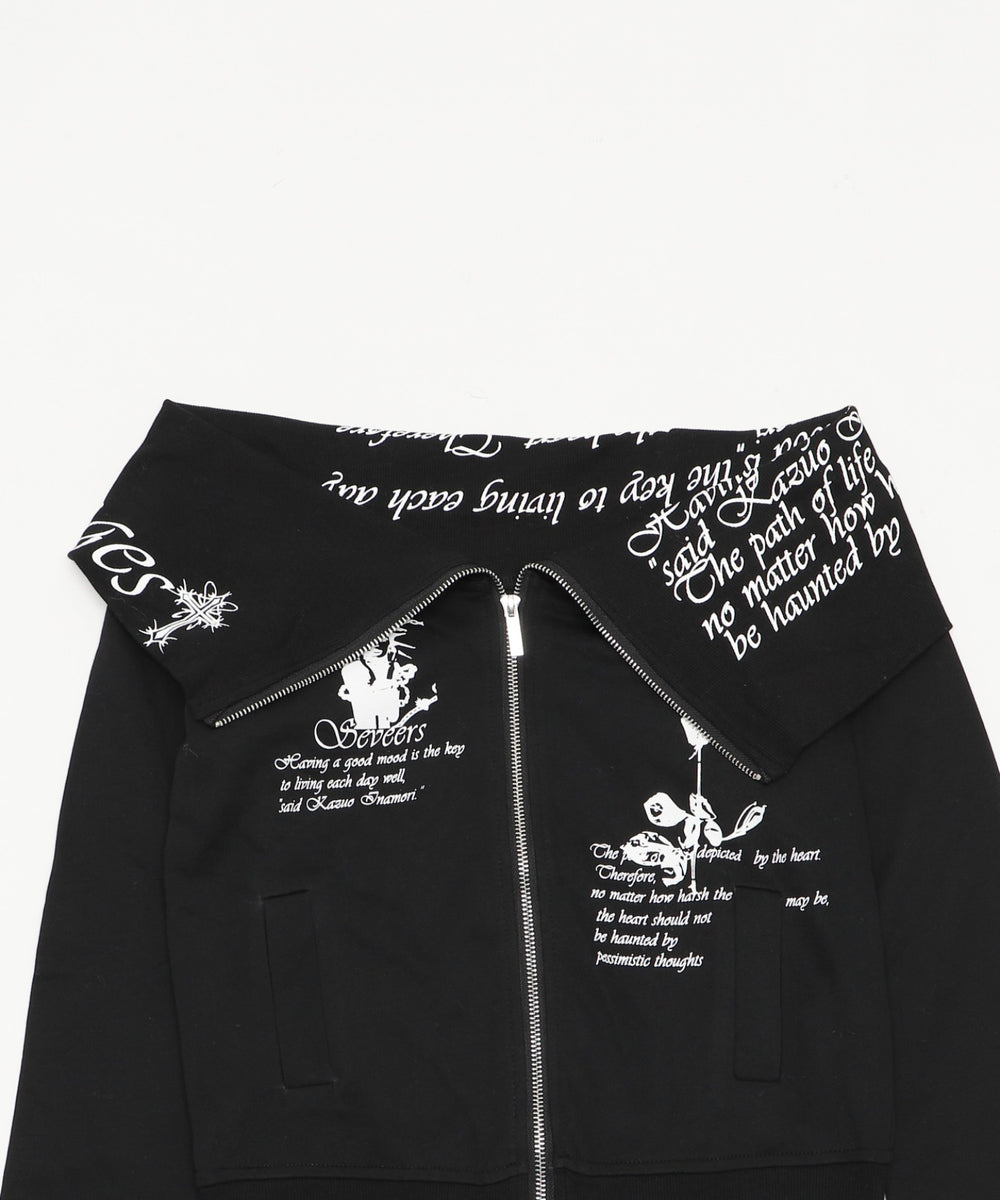 オフショルグラフィックスウェット