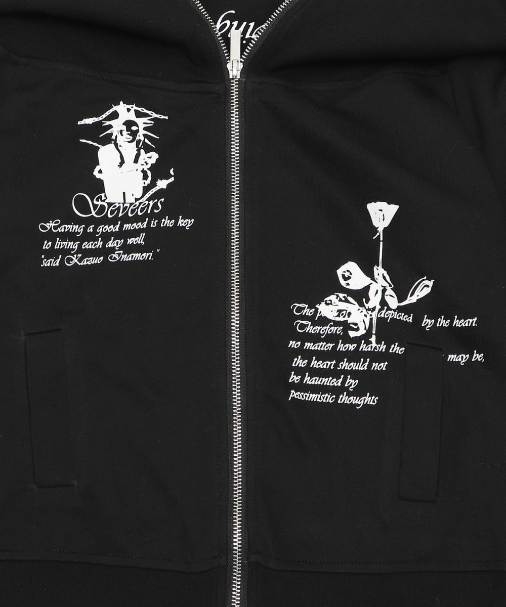 オフショルグラフィックスウェット