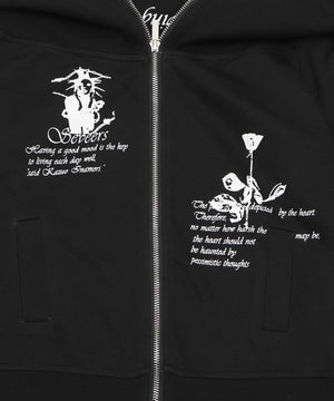 オフショルグラフィックスウェット