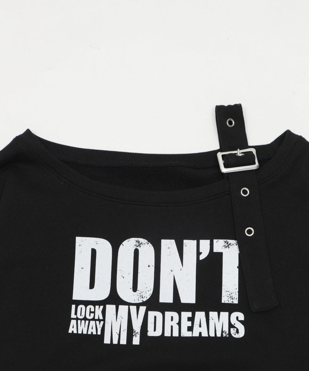 ベルトショルダーグラフィックスウェット