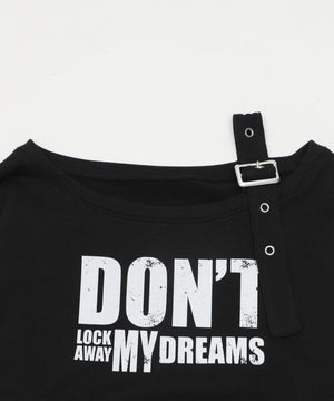 ベルトショルダーグラフィックスウェット