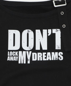 ベルトショルダーグラフィックスウェット