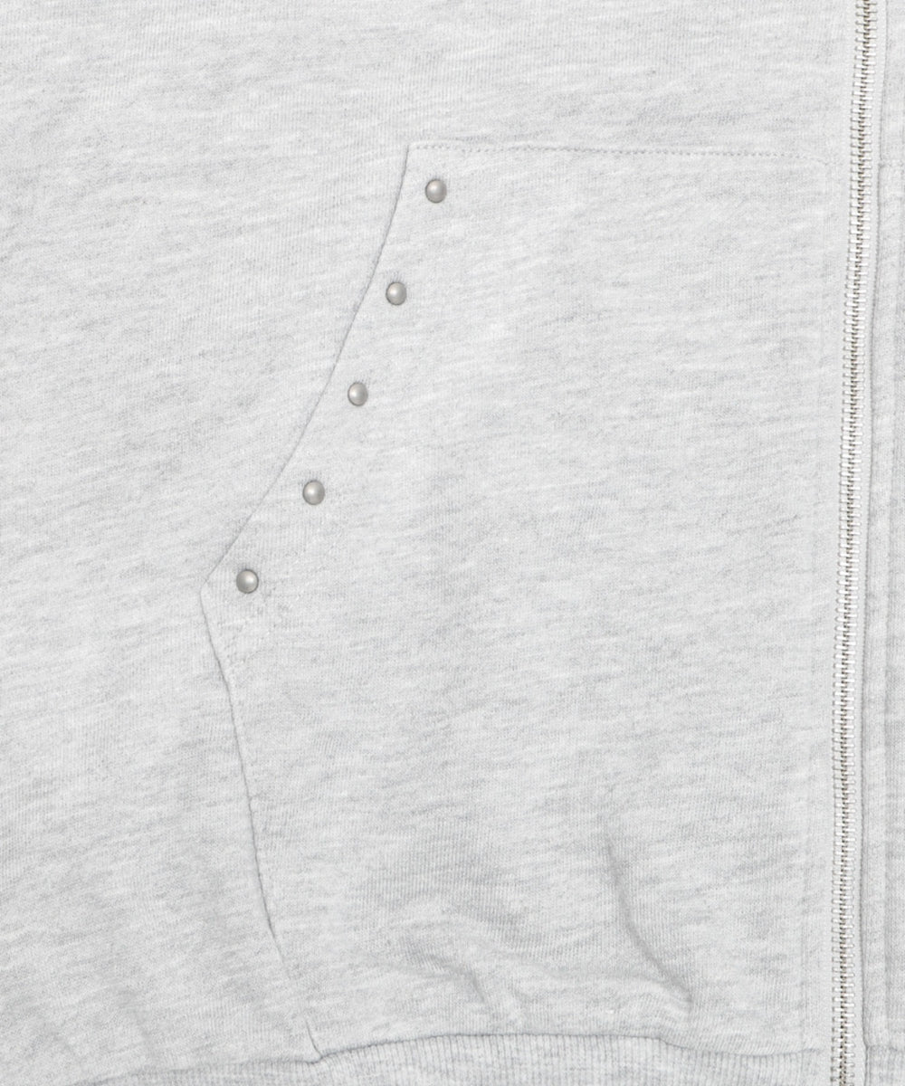 スタッズグラフィックZIPパーカー