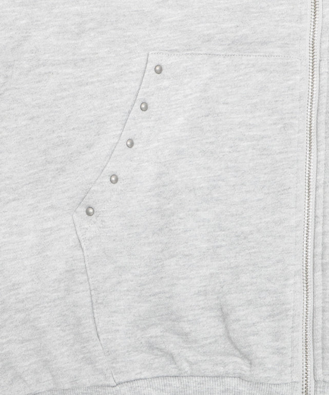 スタッズグラフィックZIPパーカー