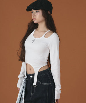 ホワイト モデル：163cm F着用