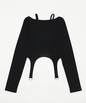 クロスデザインガータートップ