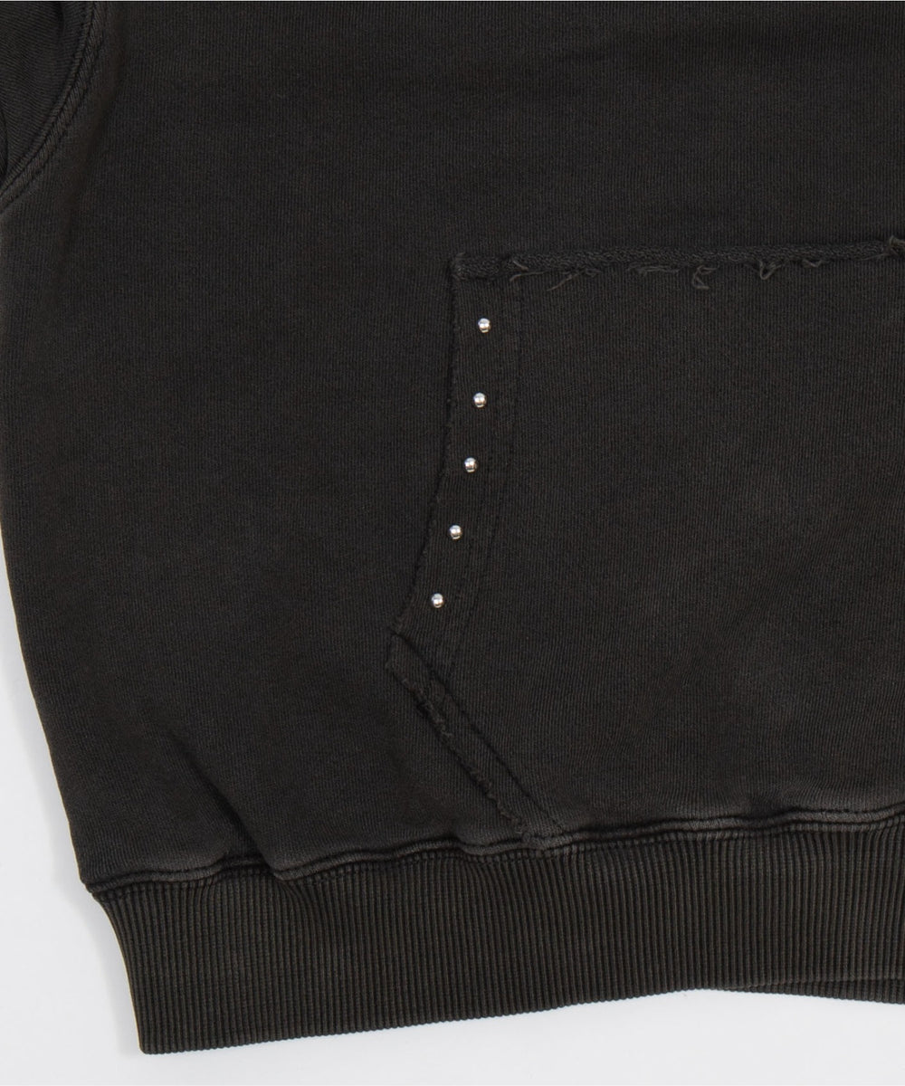 スタッズダブルジップパーカー