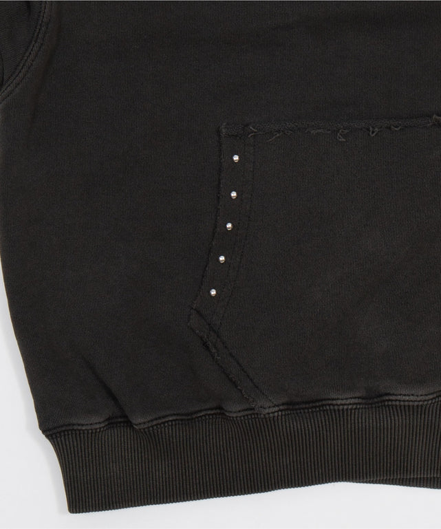 スタッズダブルジップパーカー