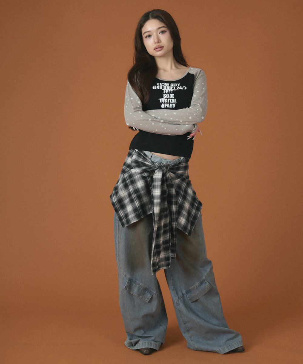 チャコール モデル：163cm F着用