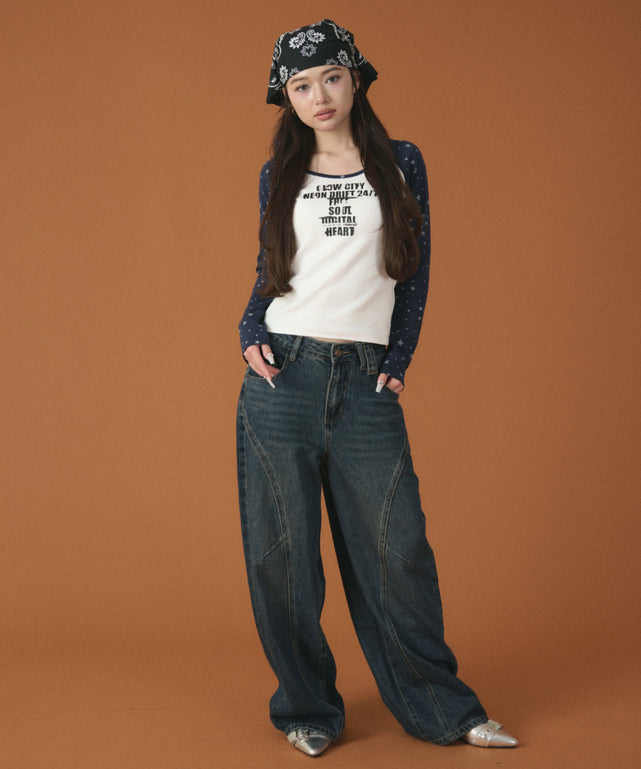 ネイビー モデル：163cm F着用