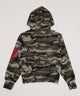 フードカモフラスウェットブルゾン