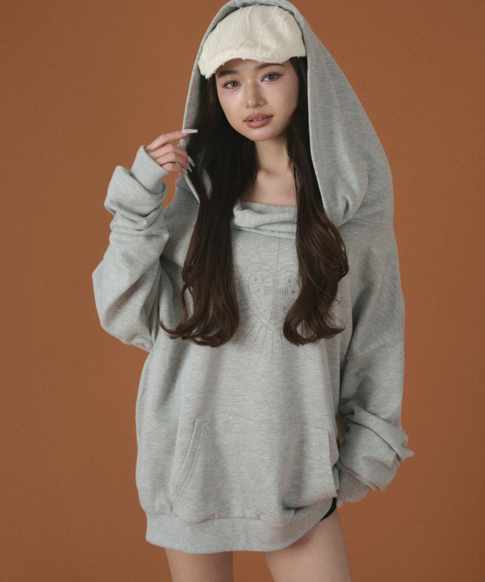 杢グレー モデル：163cm F着用