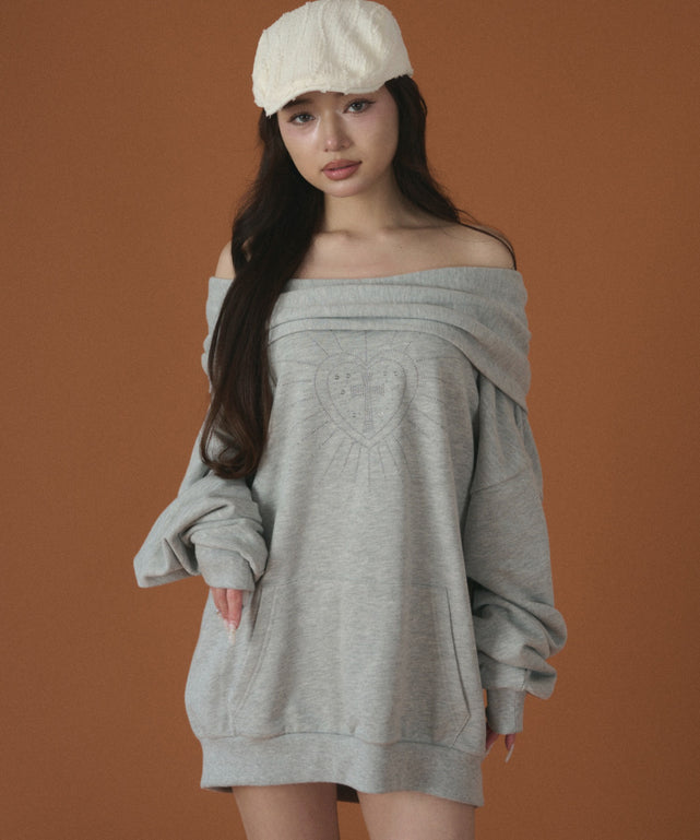 杢グレー モデル：163cm F着用