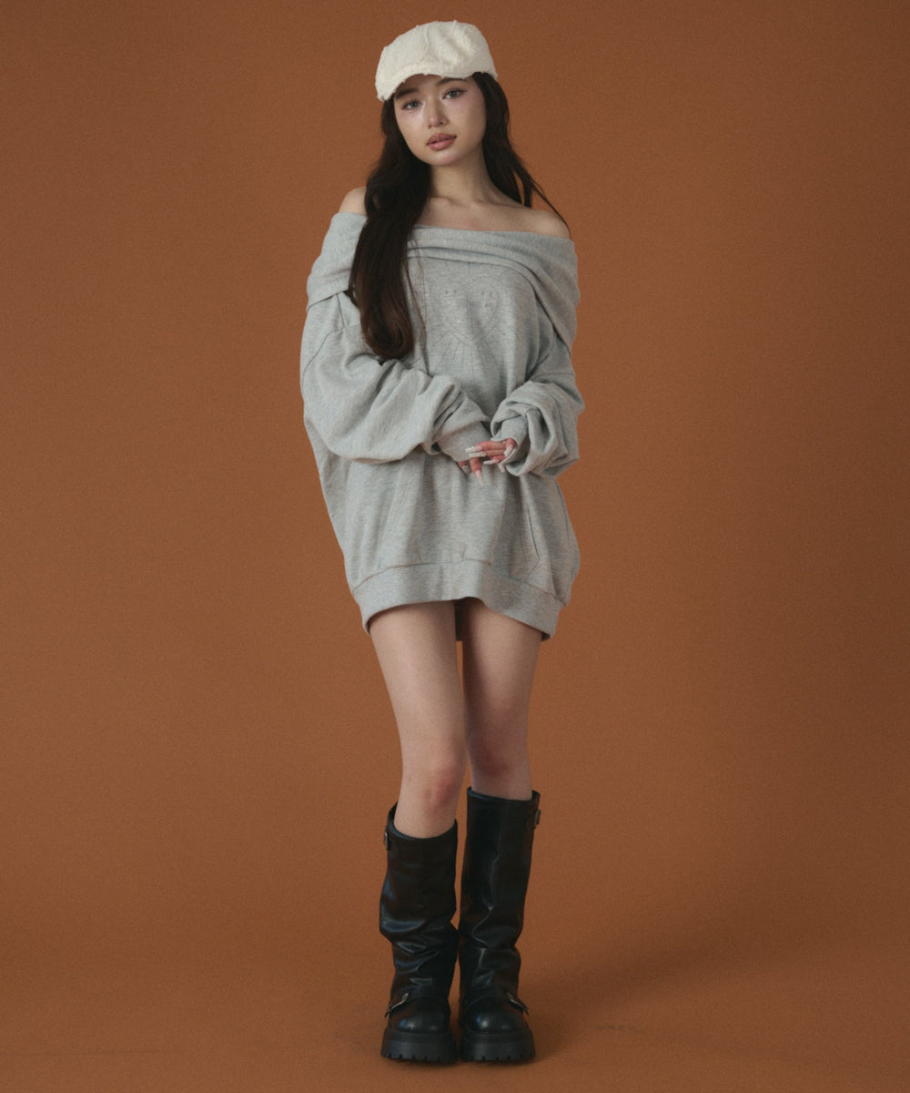 杢グレー モデル：163cm F着用