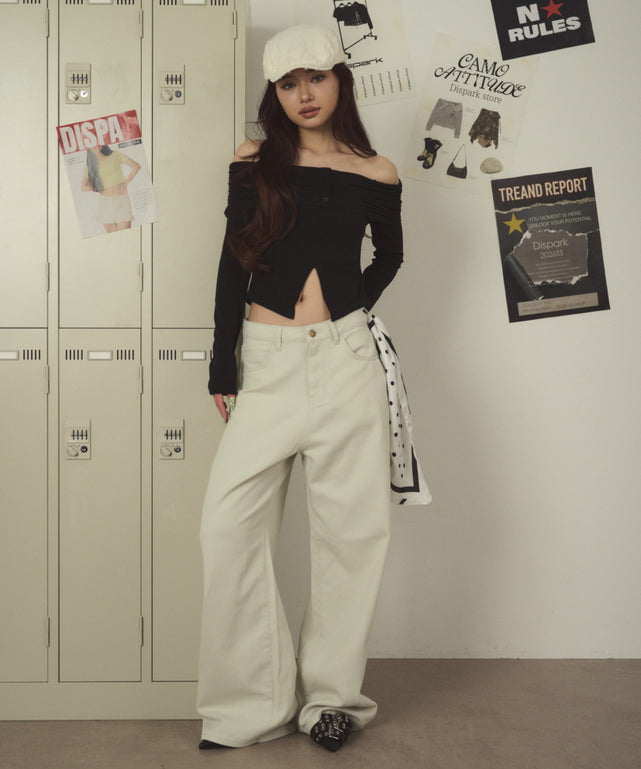 ホワイトアイボリー モデル：163cm S着用