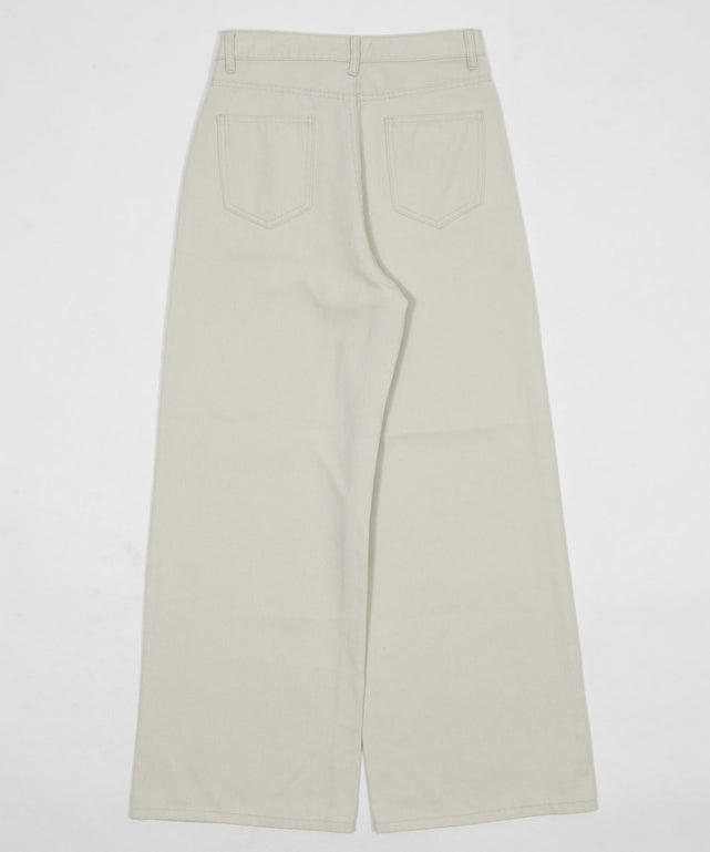 ウォッシュドワイドパンツ