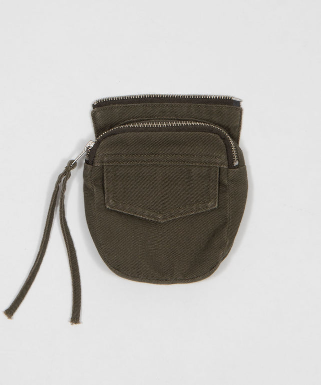 ポーチ付きウォッシュドカーゴパンツ