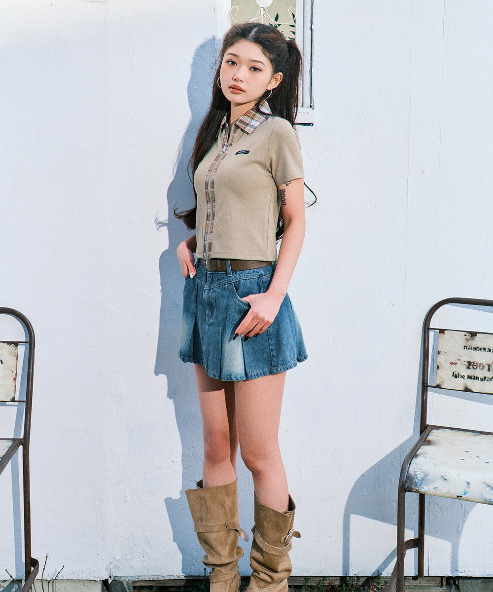 デニム中濃※デニム中濃の着用画像はサンプルのため、実際の色味と異なります。 実際のカラーは物撮り画像をご確認ください